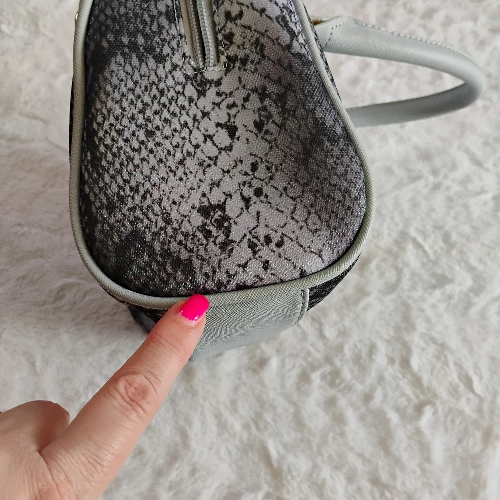 Luv Betsey By Betsey Johnson Iridescent Snake Print Satchel